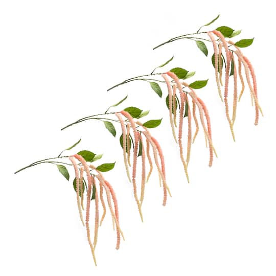 53.25" Pink Amaranthus Floral Stems, 4ct.
